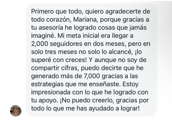 Testimonio de la mentoría