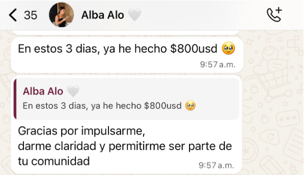 Testimonio de la mentoría